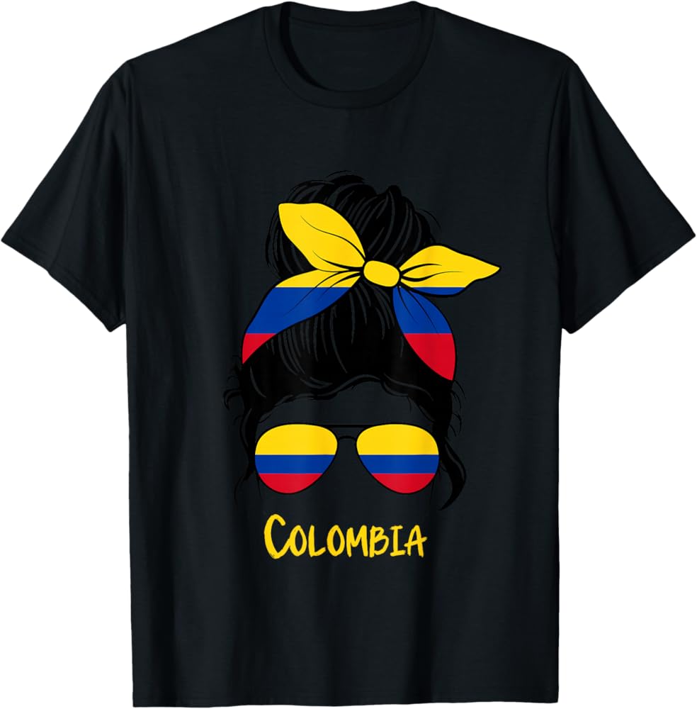 Amazon.com: Colombian Girl Bandana Glasses Flag Colors Latina